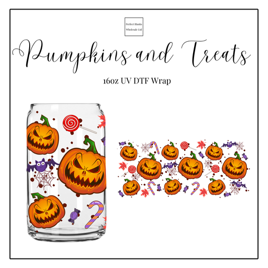 Pumpkins and Treats 16oz UVDTF