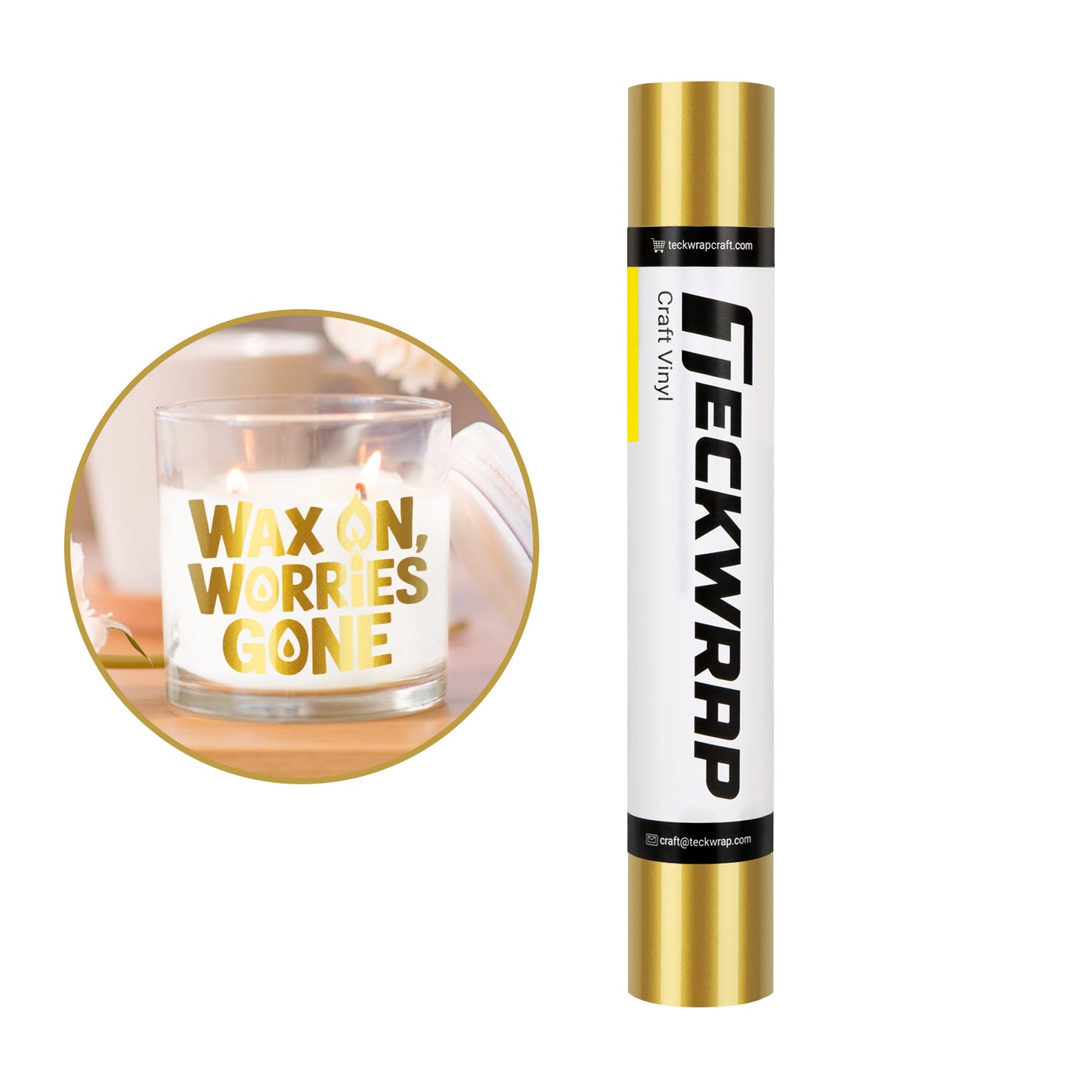 Teckwrap 001G Gold Craft Vinyl (Glossy)