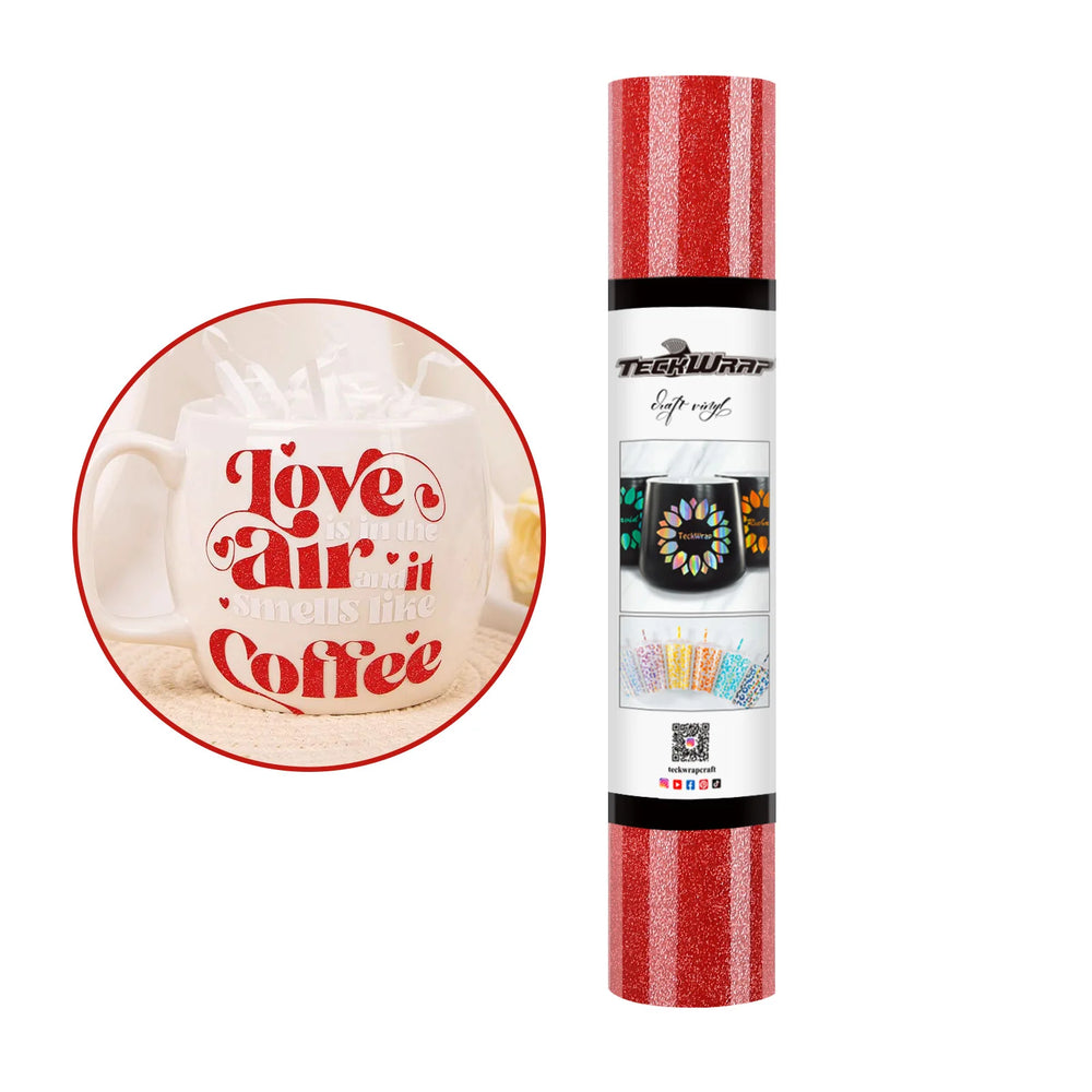 Teckwrap Elegant Red Burst Shimmer Adhesive Vinyl