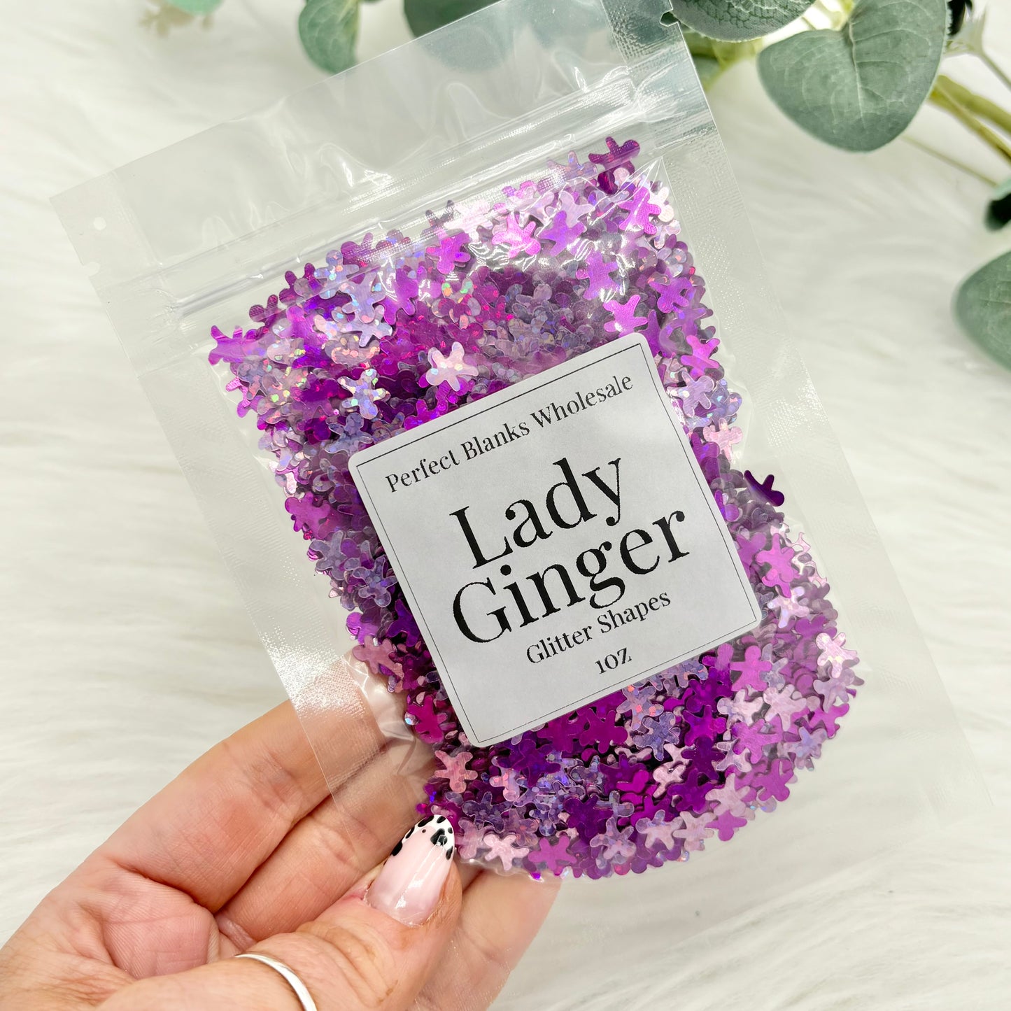 Lady Ginger - Glitter Shapes - 1oz