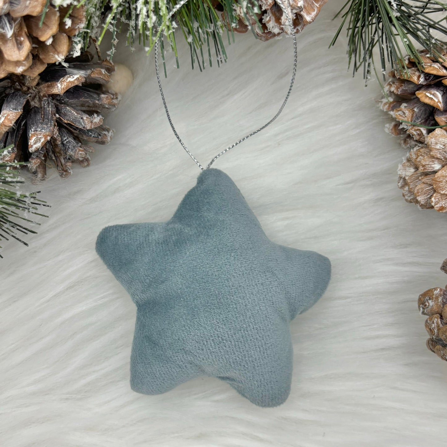 Velvet Star Christmas Tree Decorations