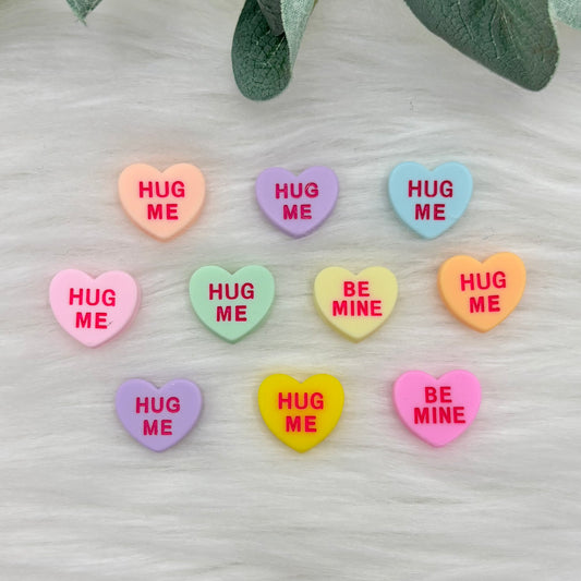 Love Hearts - 10 Pack of Cabochons