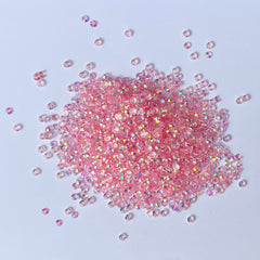 Pink AB Transparent Resin Rhinestones - 4mm