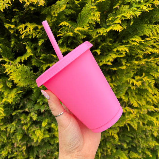 Perfect Pink 16oz Coloured Cold Cup