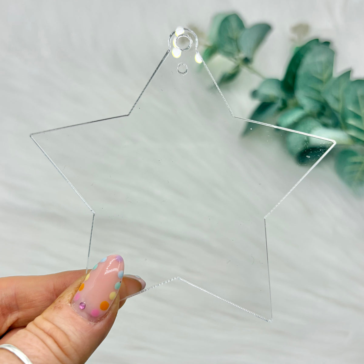 Star Acrylic Snowglobe Christmas Decoration