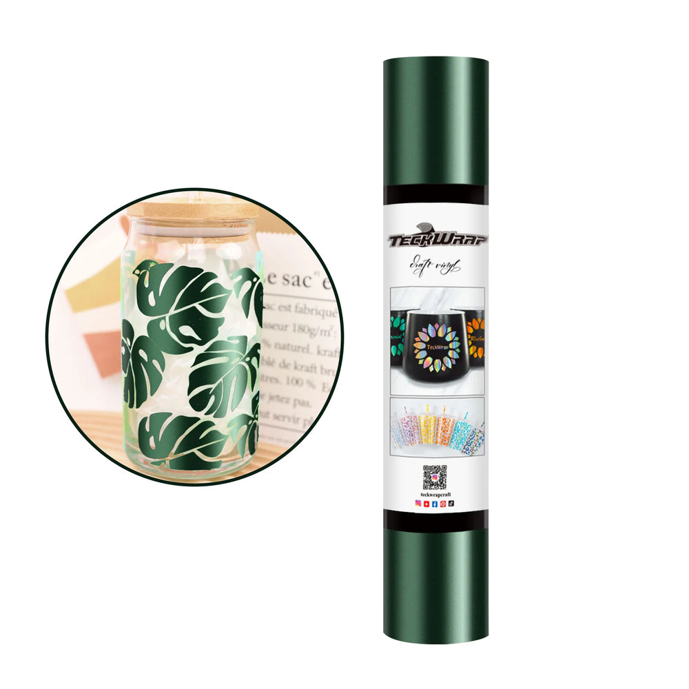 TeckWrap Metallic Dark Green Satin Chrome Adhesive Vinyl