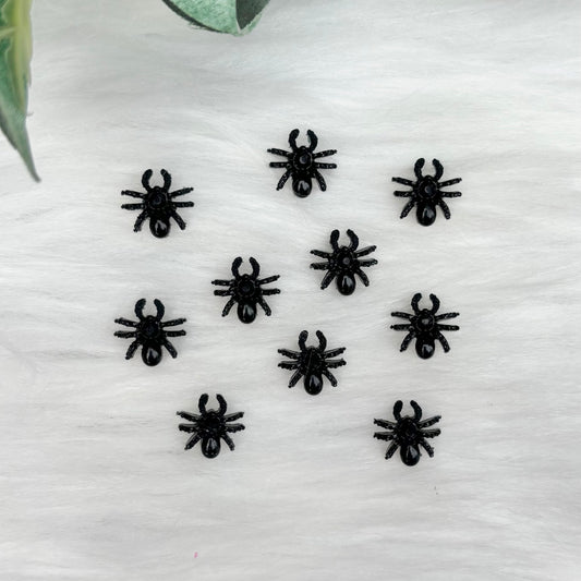 Jewelled Spiders - Pack of 10 Cabochons