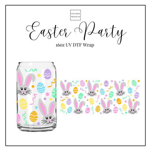 Easter Party 16oz UV DTF