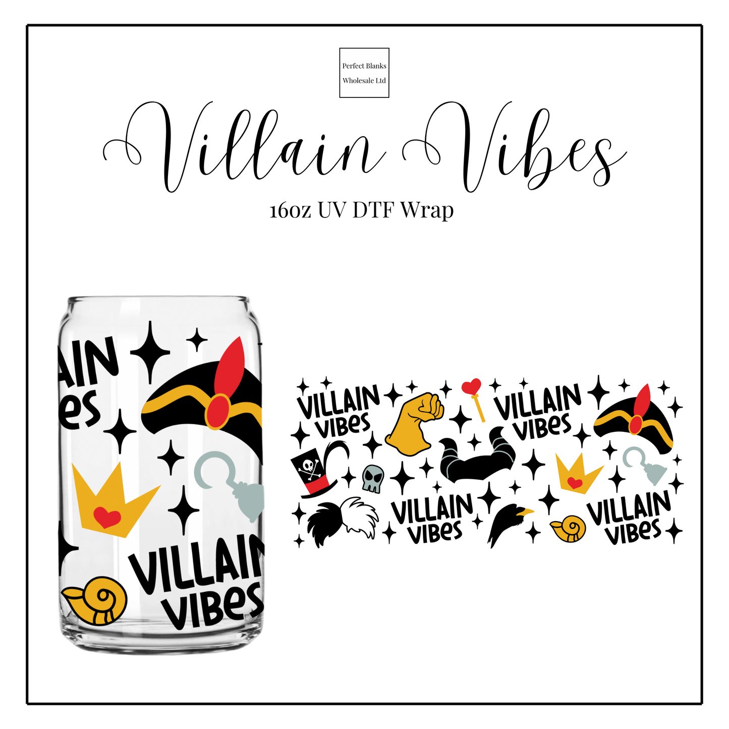 Villian Vibes 16oz UVDTF