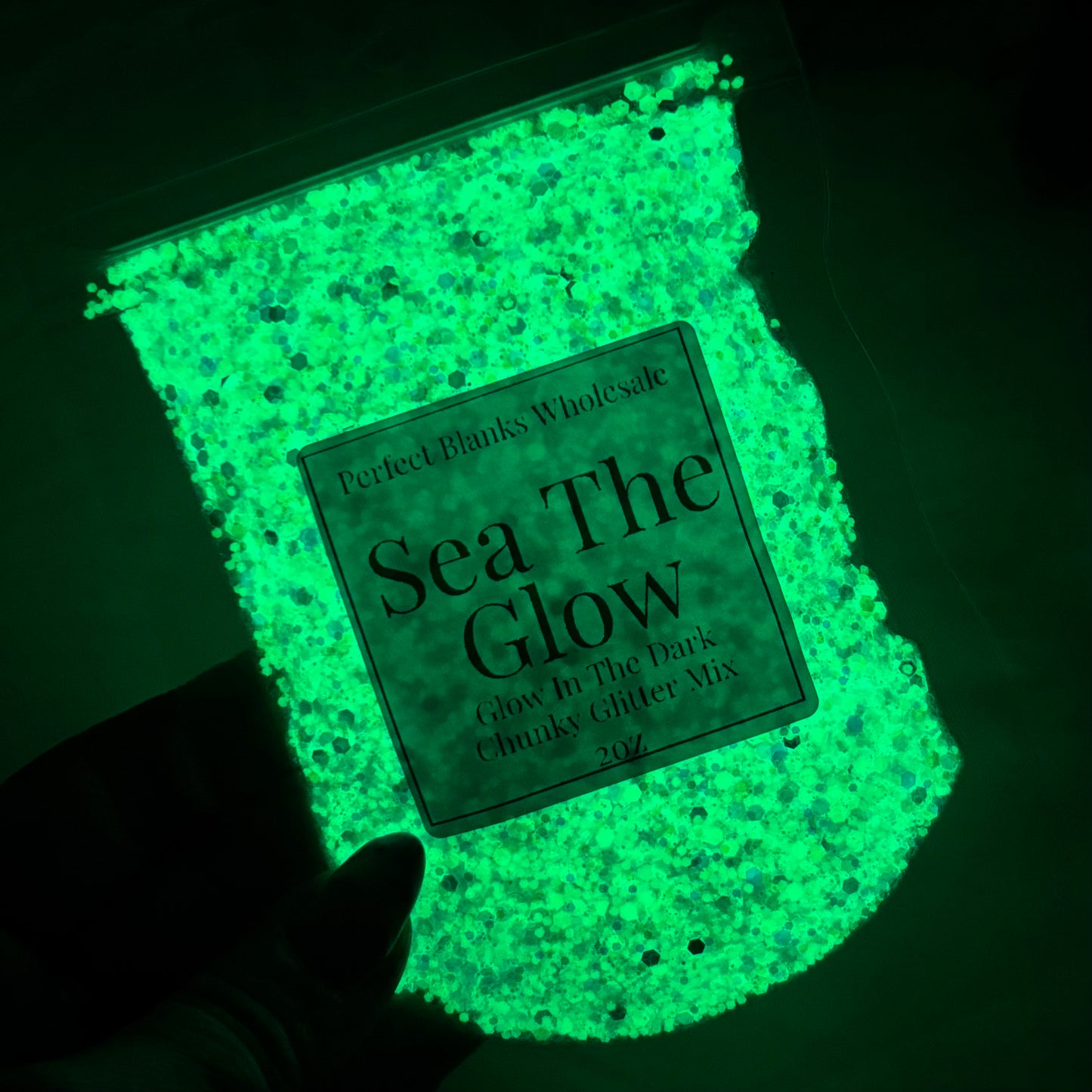 Sea The Glow - Chunky Glow In The Dark Glitter
