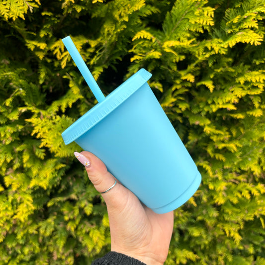 Baby Blue 16oz Coloured Cold Cup