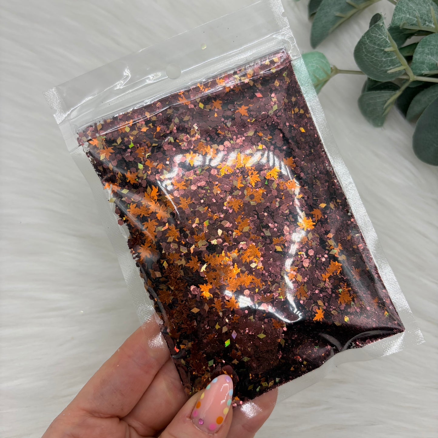 Fall Into Autumn - Chunky Glitter with Glitter Shapes