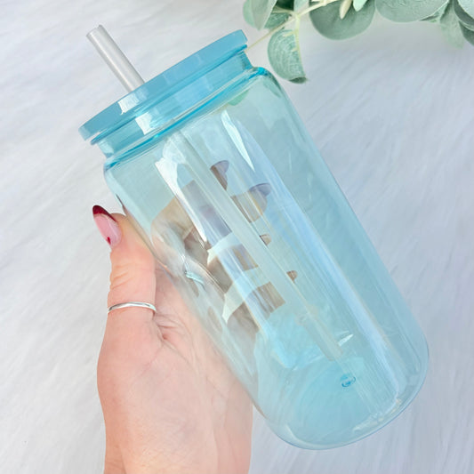 16oz Plastic Libbey Can - Blue