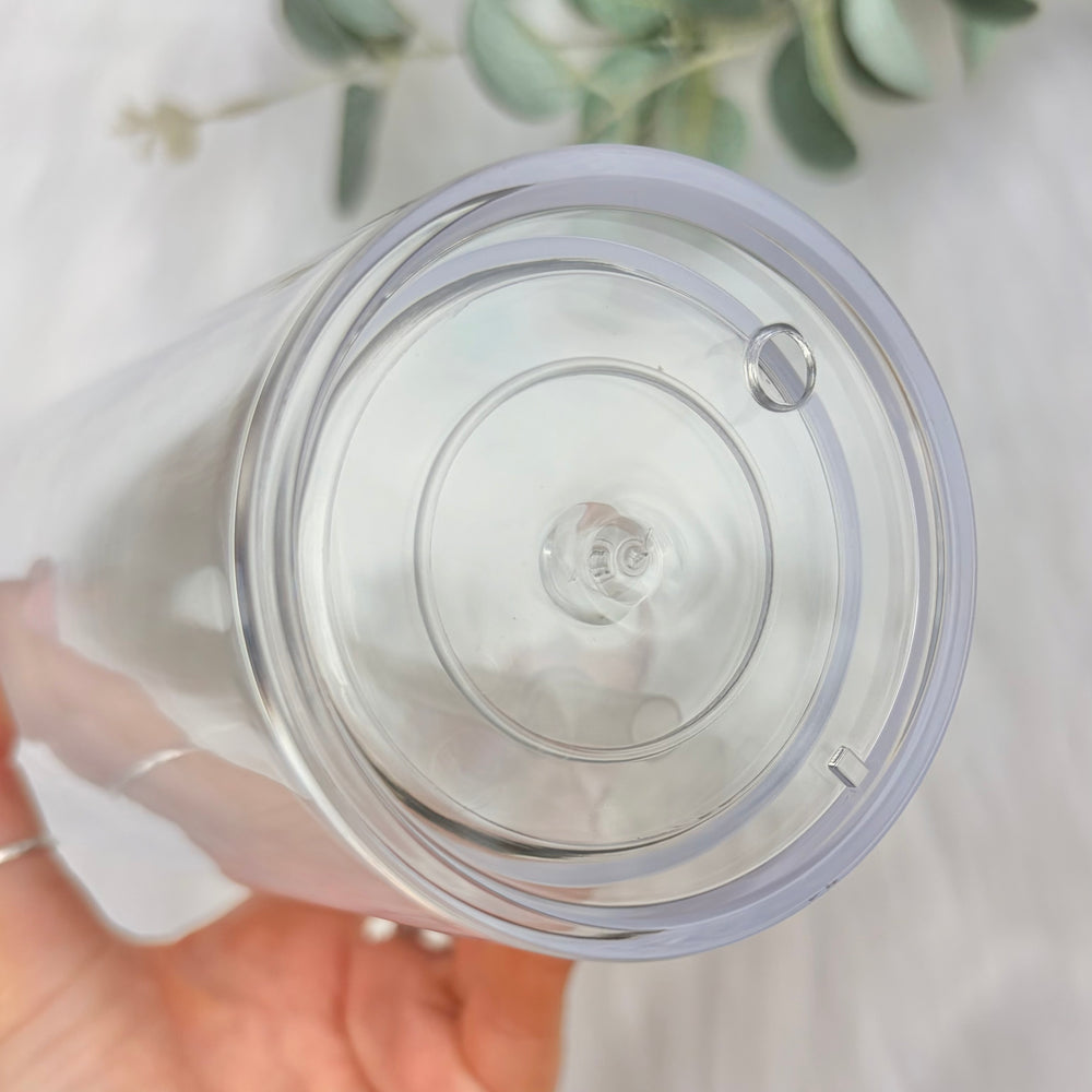 24oz Acrylic Double Walled Snowglobe - Suitable for Snowglobes, Noglobes and Lava Tumblers