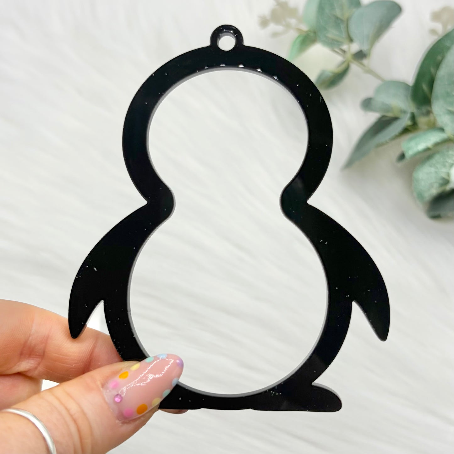 Penguin Acrylic Snowglobe Christmas Decoration