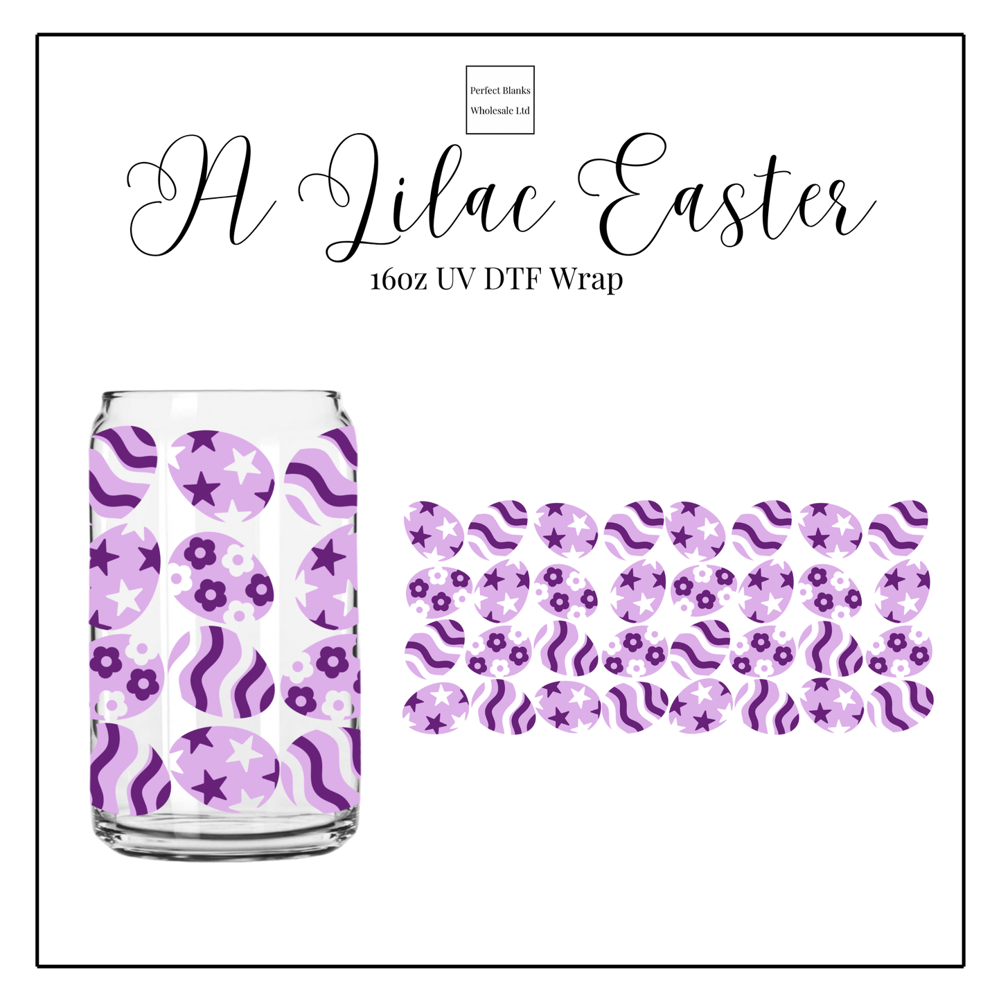 A Lilac Easter 16oz UV DTF