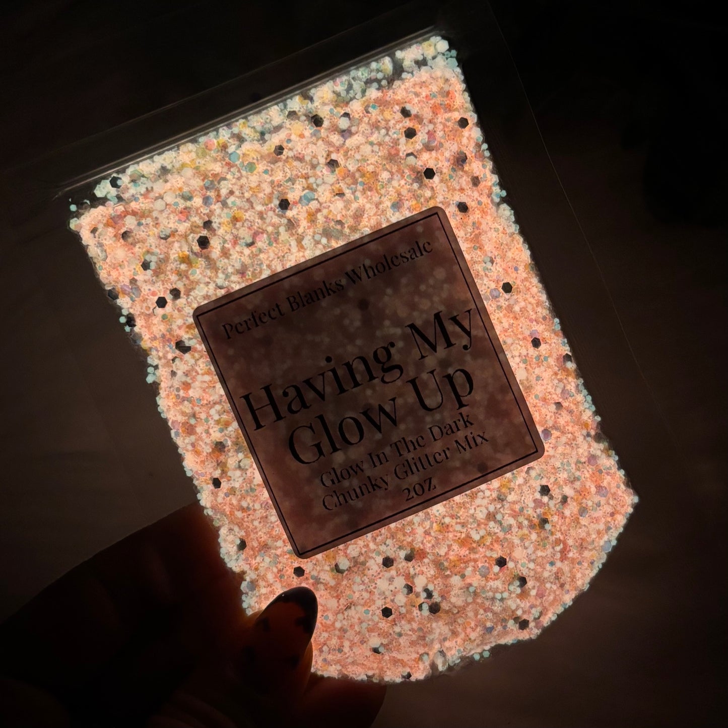 Having My Glow Up - Chunky Glow In The Dark Glitter