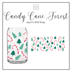 Candy Cane Forest 16oz UVDTF