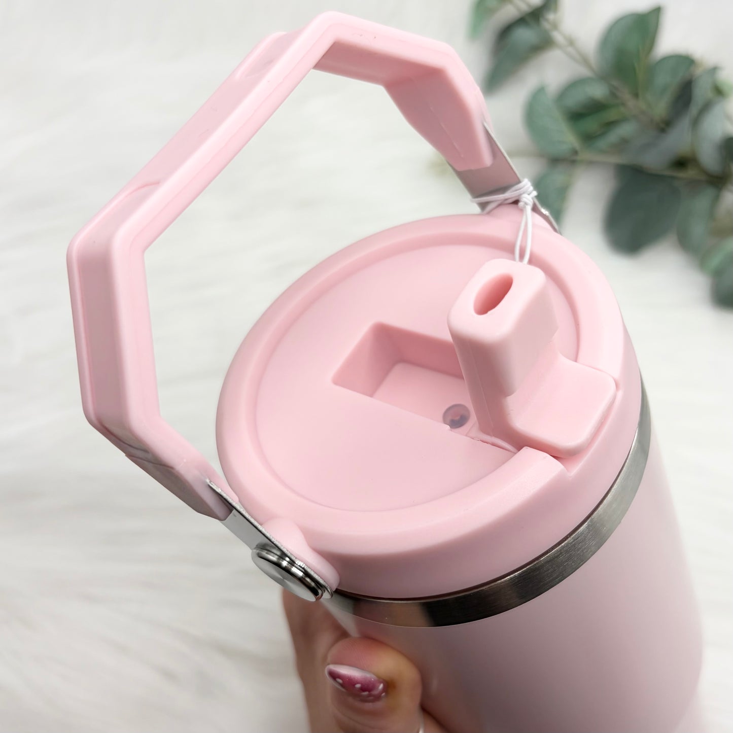 30oz Handled Flip Lid Tumbler