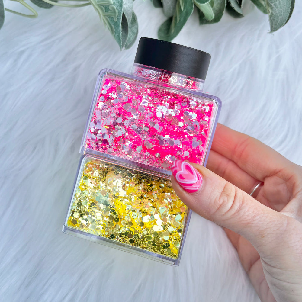 2oz Glitter Shaker Stacker Jar