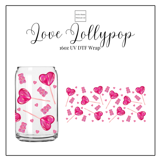 Love Lollypops 16oz UV DTF