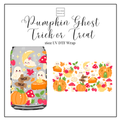 Pumpkin Ghost Trick or Treat 16oz UVDTF