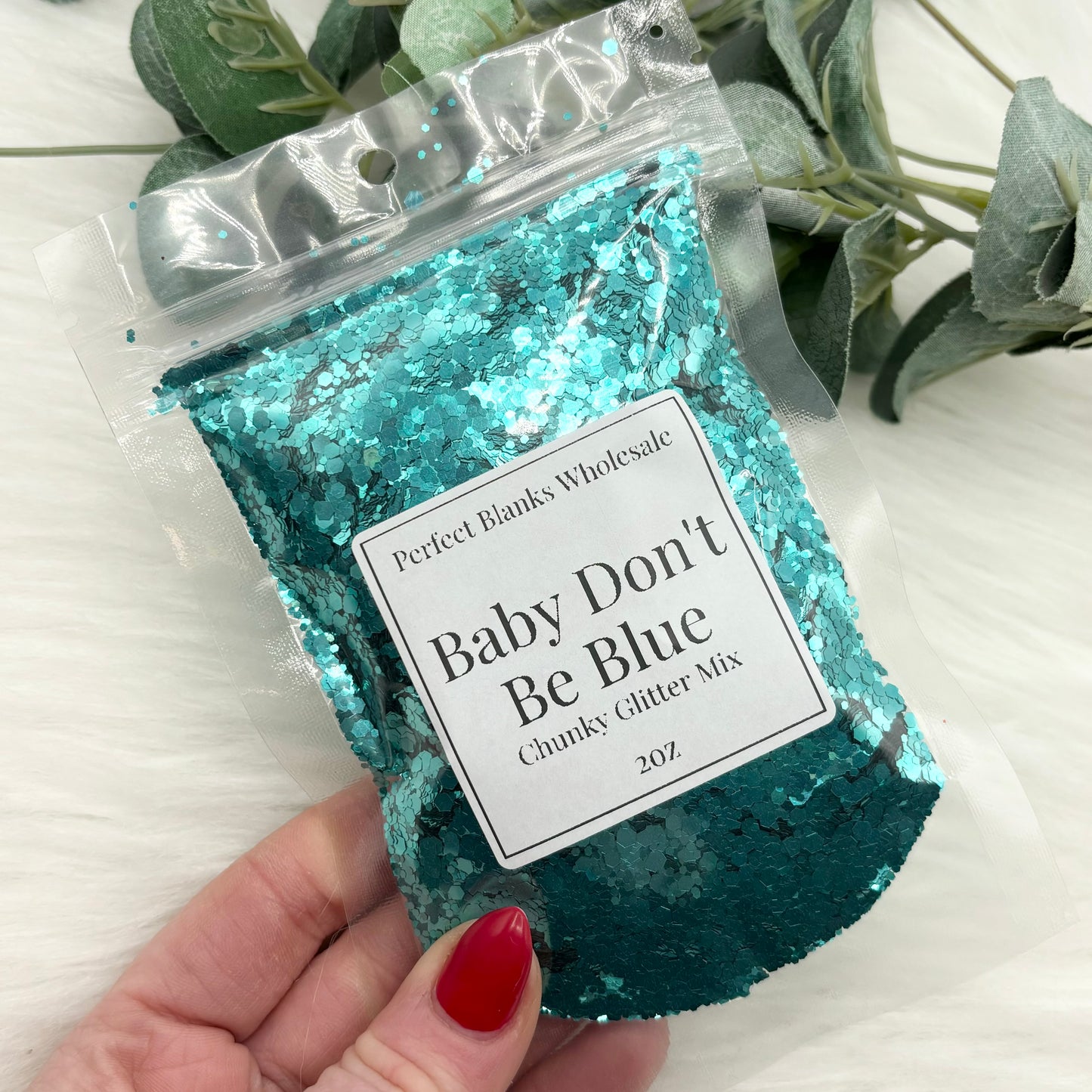 Baby Don't Be Blue - Chunky Glitter Mix