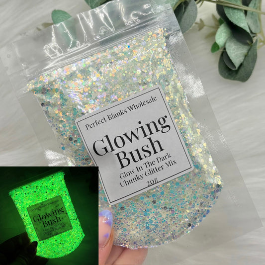 Glowing Bush - Chunky Glow In The Dark Glitter
