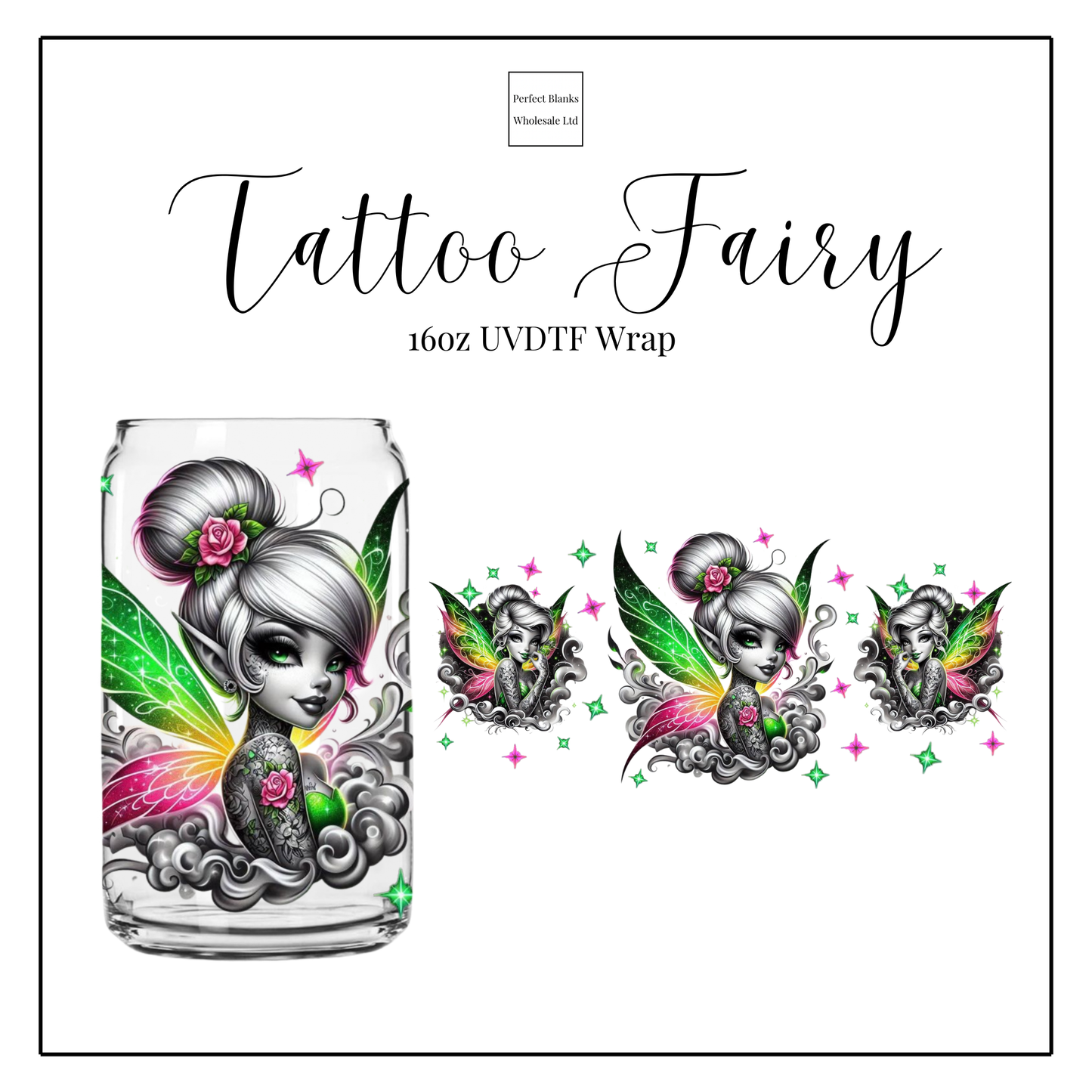 Tattoo Fairy 16oz UVDTF