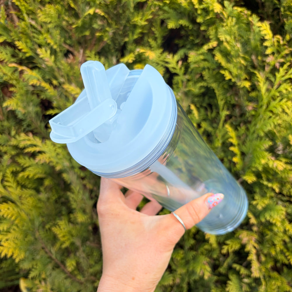 Flip Lid 20oz Double Walled Pre Drilled Tumbler