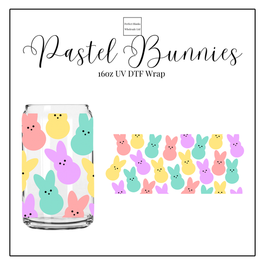 Pastel Bunnies 16oz UV DTF