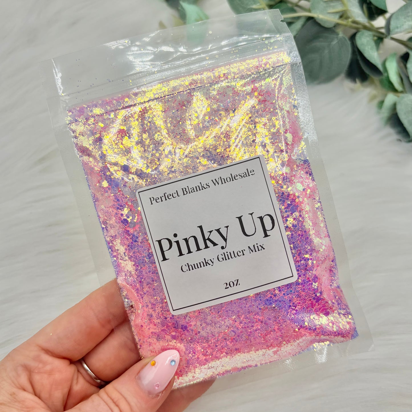 Pinky Up - Chunky Glitter Mix