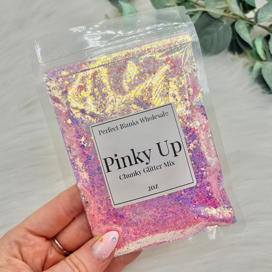 Pinky Up - Chunky Glitter Mix