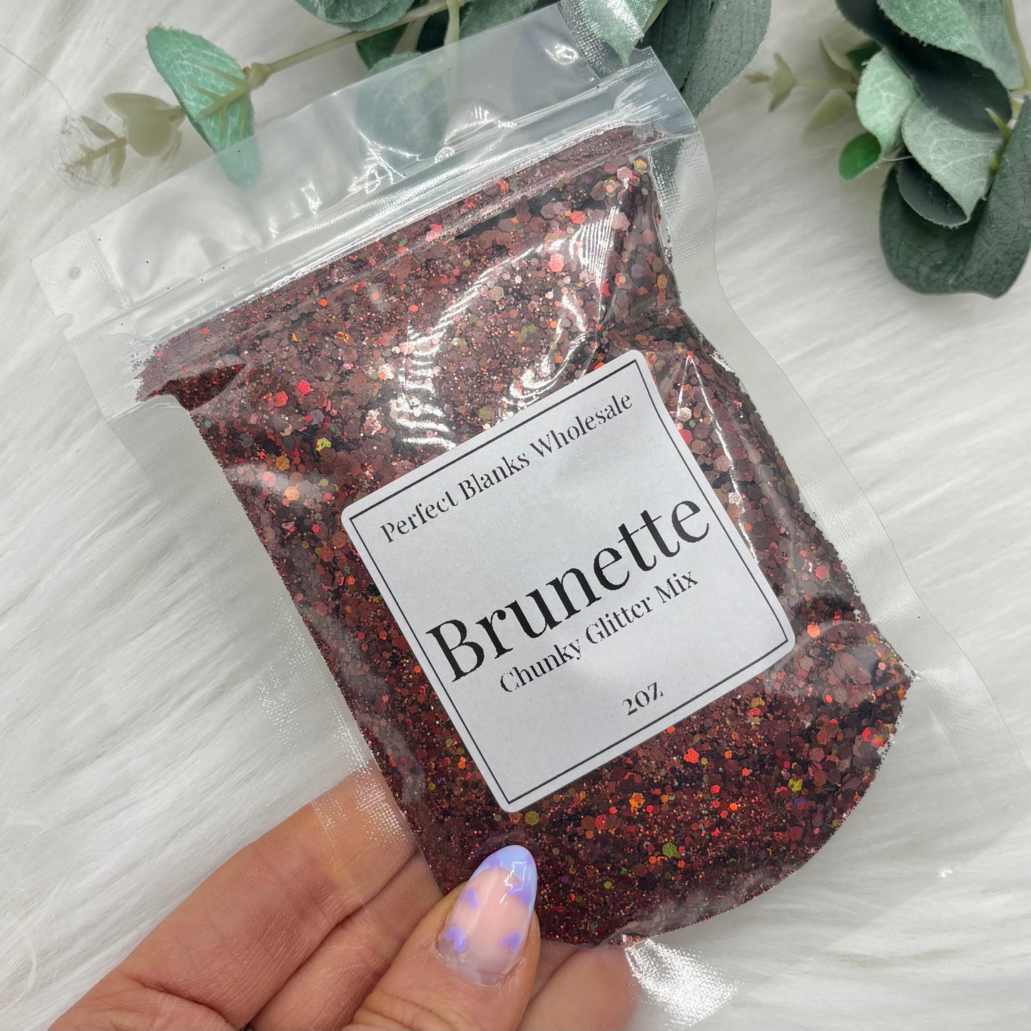 Brunette - Chunky Glitter