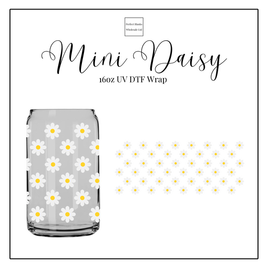 Mini Daisy 16oz UV DTF