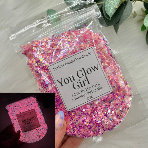 You Glow Girl - Chunky Glow In The Dark Glitter