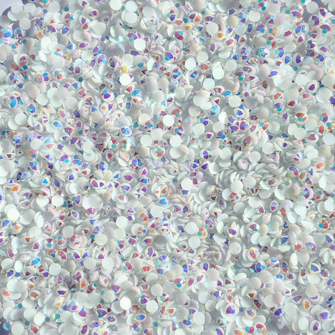 White AB Jelly Rhinestones - 4mm