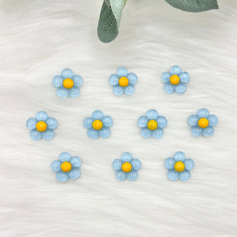 Blue Daisies - 10 Pack of Cabochons