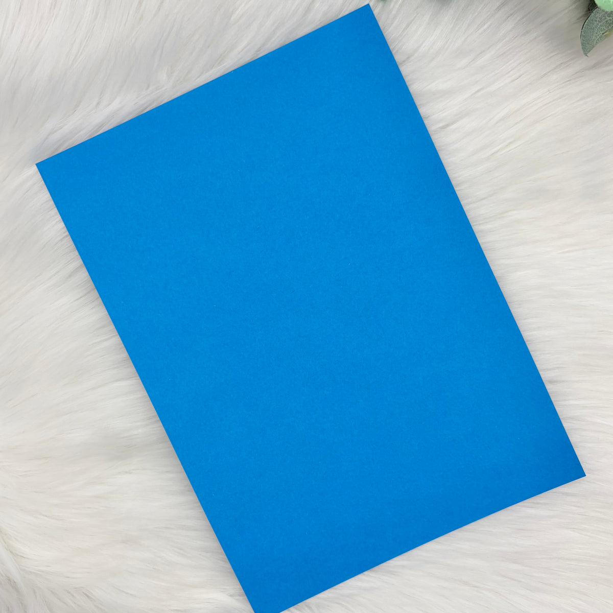Ocean Blue A4 Plain Coloured Cardstock | 240GSM