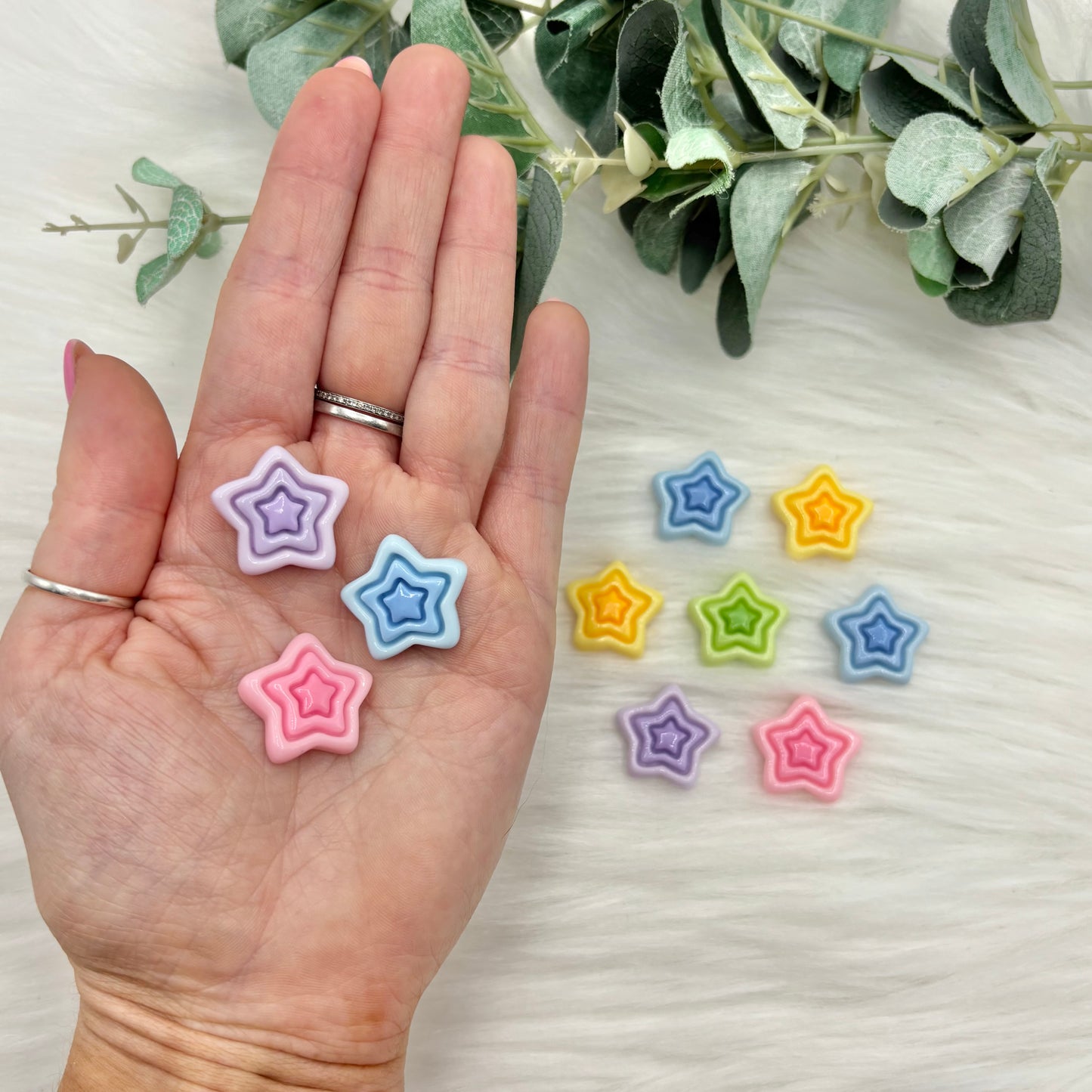 Y2K Groovy Stars - 10 Pack of Cabochons