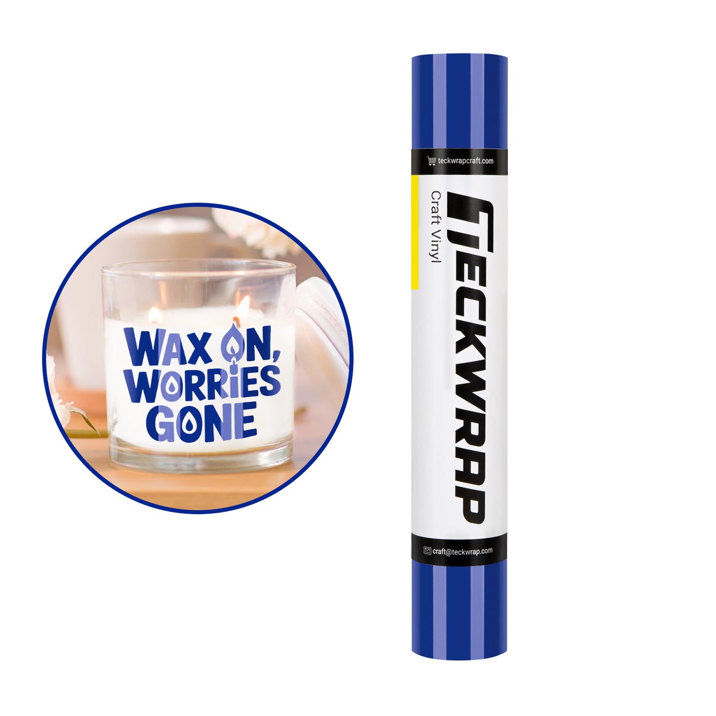 Teckwrap 001G Impact Blue Craft Vinyl (Glossy)