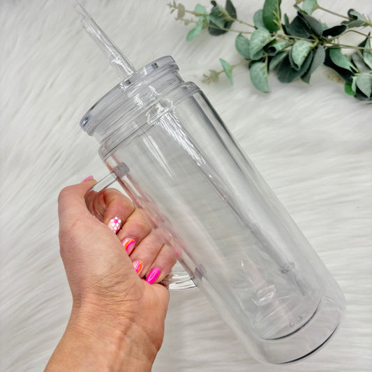 Acrylic Handled 16oz Snowglobe