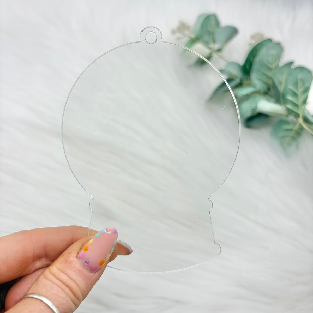 Snowglobe Acrylic Snowglobe Christmas Decoration - Clear