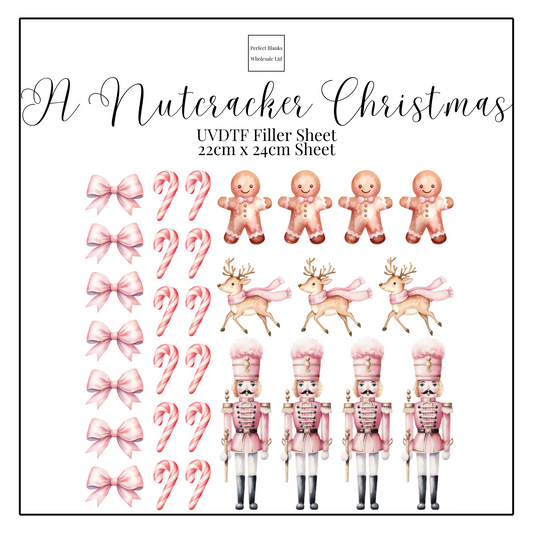 A Nutcracker Christmas UVDTF Filler Sheet - 22cm x 24cm