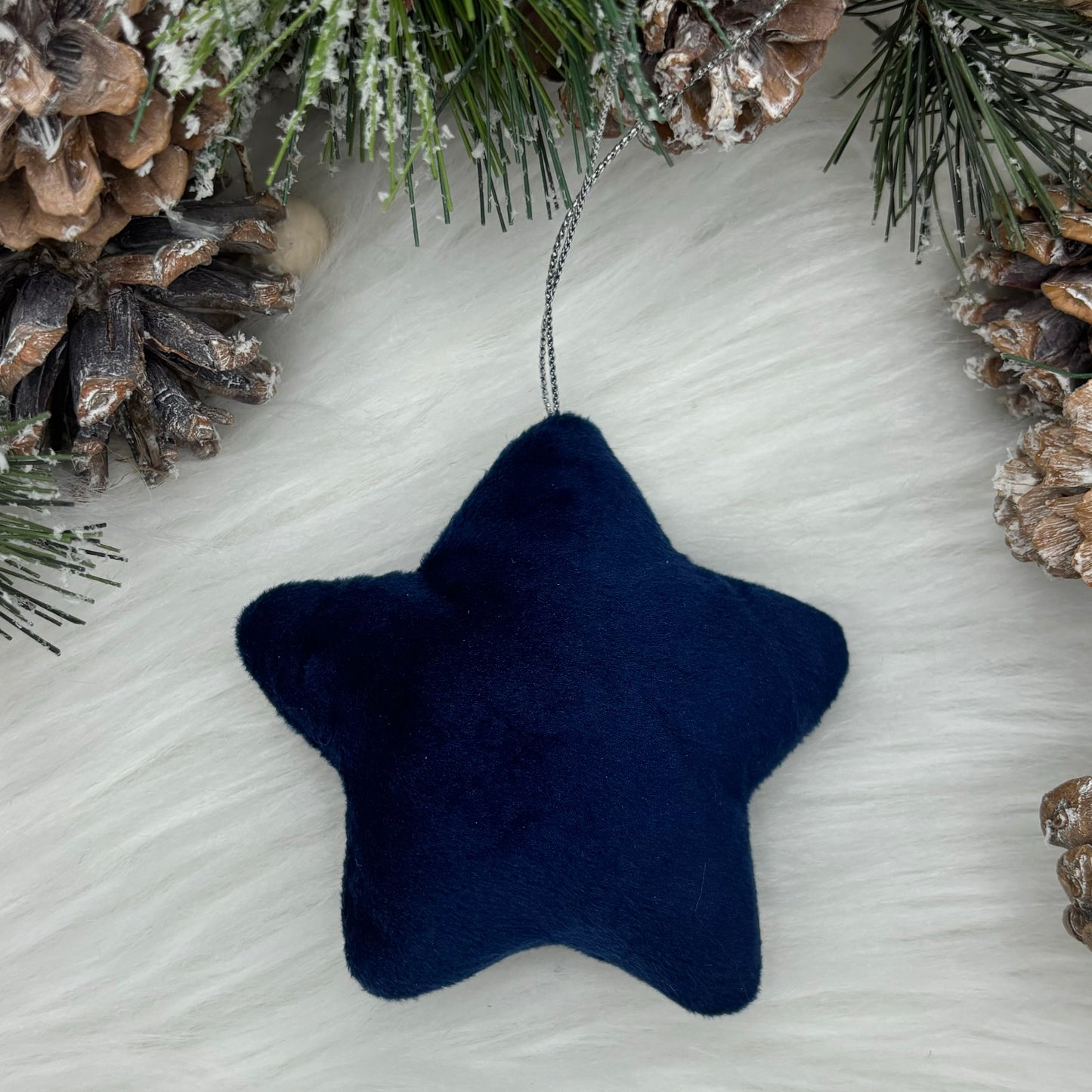 Velvet Star Christmas Tree Decorations