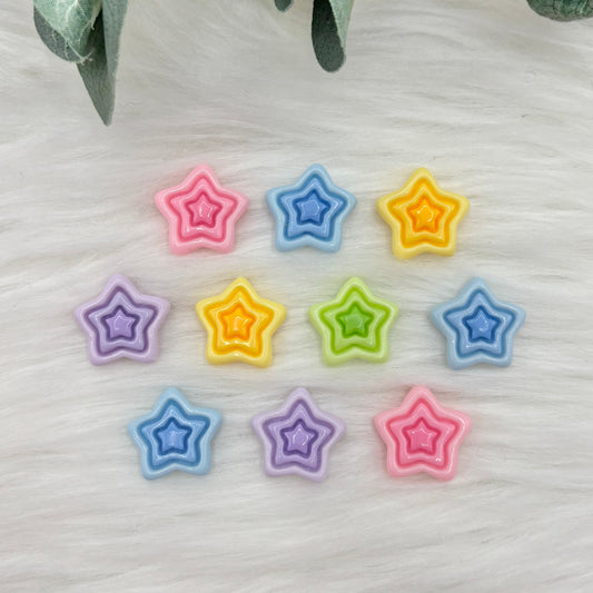 Y2K Groovy Stars - 10 Pack of Cabochons