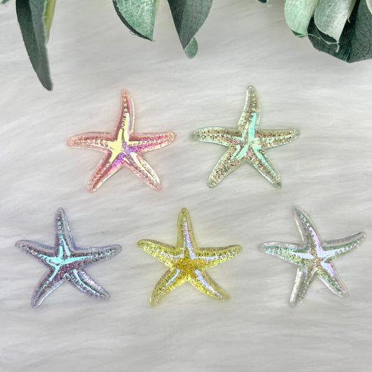 Iridescent Starfish - Pack of 5 Cabochons