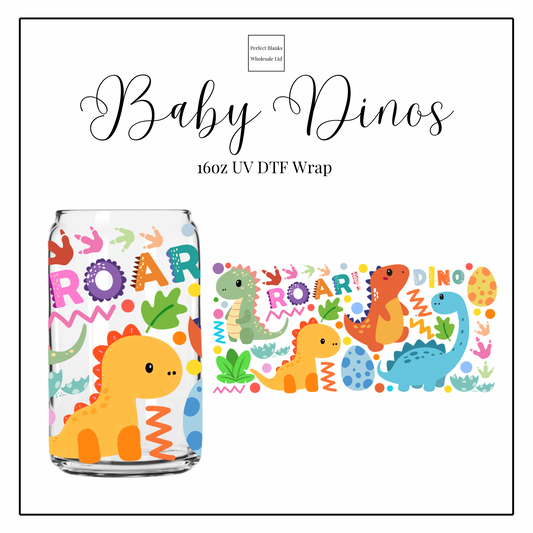 Baby Dinos 16oz UVDTF
