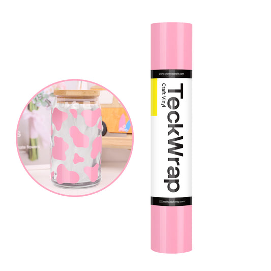 Teckwrap Glossy Sweet Pink 001 Economical Series Craft Vinyl