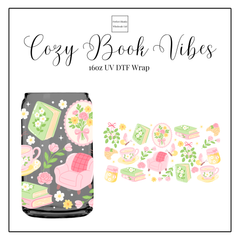 Cozy Book Vibes 16oz UVDTF